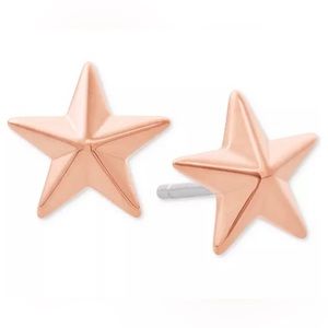 Michael Kors Rose Gold Star Stud Earrings